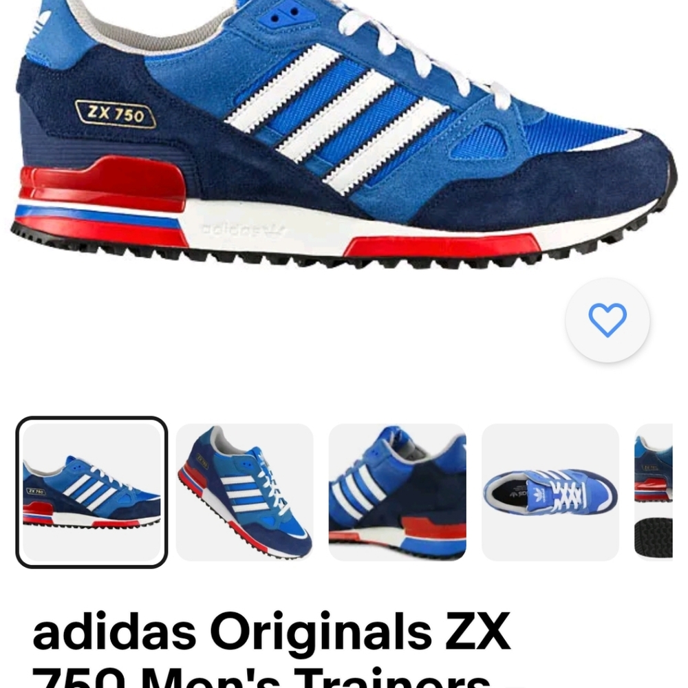 adidas ‘Originals’ men’s ZX 750 Suede trainers